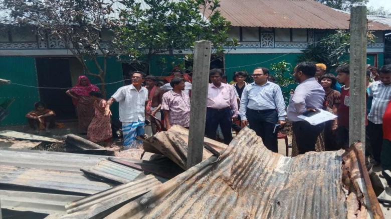 বুড়িচংয়ে অগ্নিকাণ্ডে চারটি ঘর পুড়ে ছাই, ক্ষয়ক্ষত...