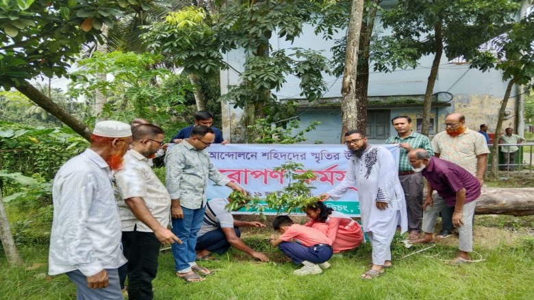 বুড়িচংয়ে জুলাই আন্দোলনের শহিদদের স্মরণে বৃক্ষরোপণ ...
