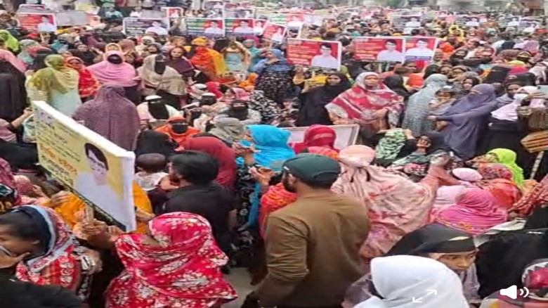 কুমিল্লা-৬: হাজী ইয়াছিনের মনোনয়নের দাবীতে নারীদের ...