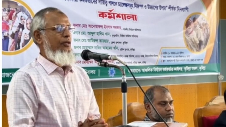 নির্বাচনের উপর নির্ভর করছে দেশের ভবিষ্যত: নির্বাচন কমিশনার মোঃ আনোয়ারুল ইসলাম