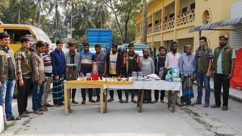কুমিল্লায় আন্তঃজেলা ডাকাত চক্রের ১২ ডাকাত আটক...