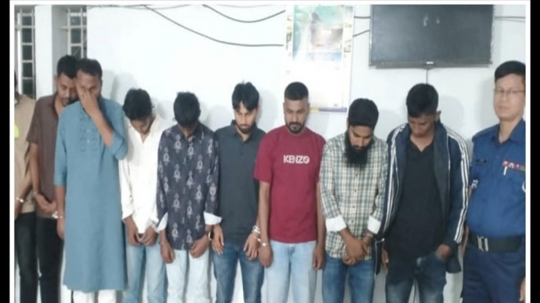 বুড়িচংয়ে ঈদের ছুটিতে মাদকসেবন করতে গিয়ে ৯ জন গ্রেফ...