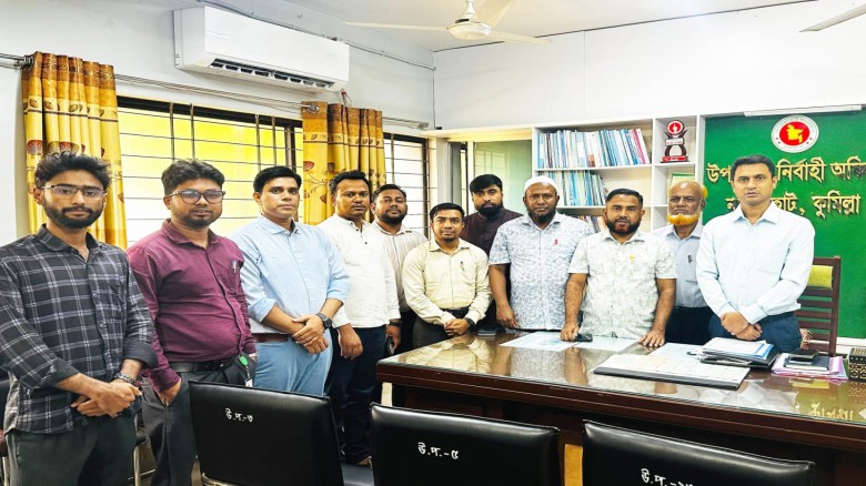 নাঙ্গলকোট প্রেসক্লাব নেতৃবৃন্দের সাথে নবযোগদানকৃত ...