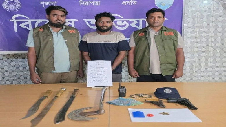কুমিল্লায় বিদেশি অ'স্ত্রসহ একজন  গ্রে'ফ'তার...
