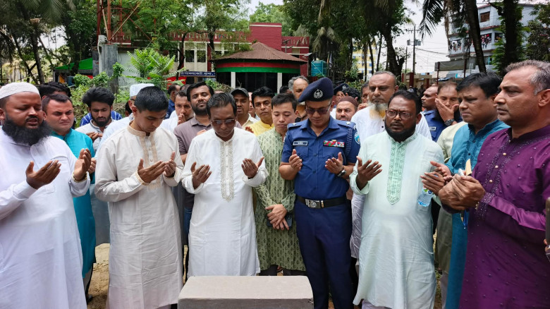 নাঙ্গলকোট থানা মসজিদের ভিত্তিপ্রস্তর স্থাপন  ও আইনশৃঙ্খলা নিয়ন্ত্রণ সভা
