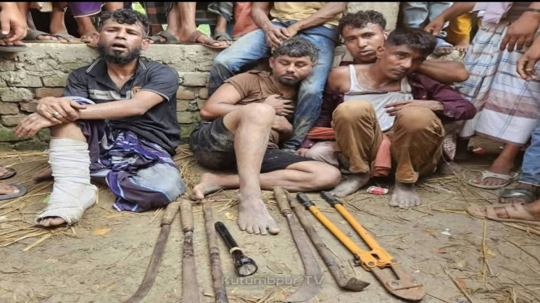 চান্দিনায় ডাকাতির প্রস্তুতিকালে অ'স্ত্রসহ স'ন্দেহ'ভা'জন ৫ জন আ'টক