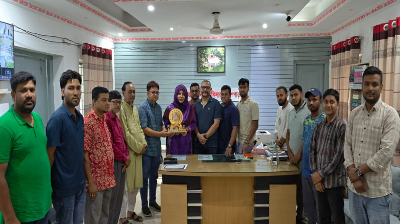 ব্রাহ্মণপাড়া প্রেসক্লাবের বিদায়ী সংবর্ধনায় সিক্ত ইউএনও মাহমুদা জাহান