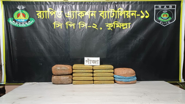 কুমিল্লায় র‌্যাবের অভিযানে ৩০ কেজি গাঁজা’সহ আটক-১
