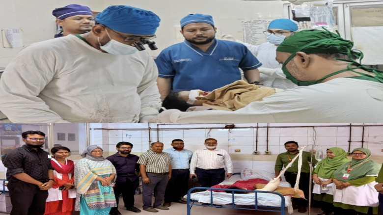 কুমিল্লায় ৯ বছরের এতিম শিশুর প্রায় বি'চ্ছি'ন্ন হাত জোড়া দিয়ে বাঁচালেন চিকিৎসকরা