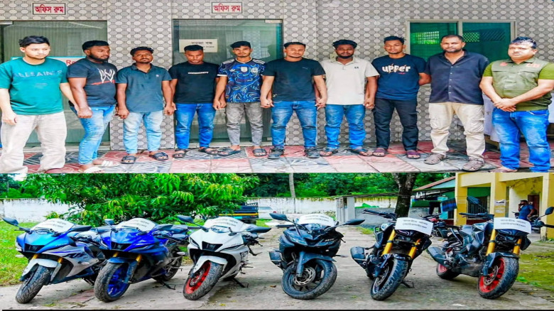 কুমিল্লায় ডিবির অভিযানে ৬ মোটরসাইকেলসহ ৯