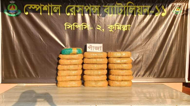 কুমিল্লায় ৩৭ কেজি গাঁ'জাসহ একজন গ্রেপ্তার